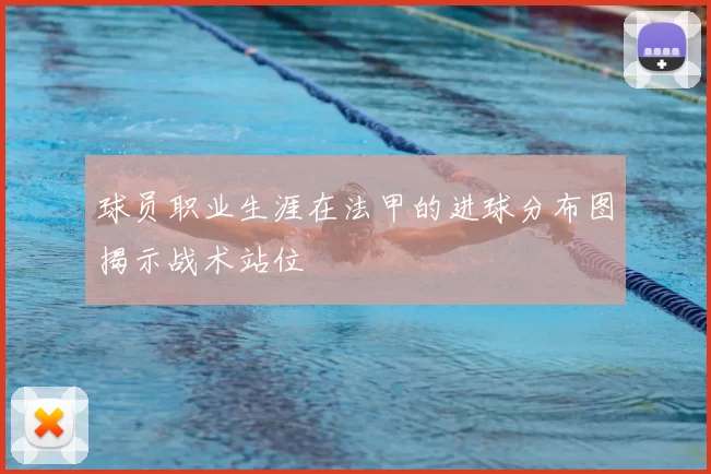 球员职业生涯在法甲的进球分布图揭示战术站位