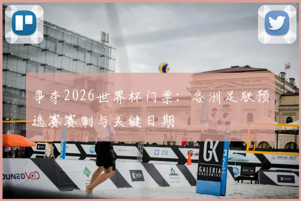 争夺2026世界杯门票：各洲足联预选赛赛制与关键日期