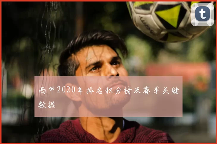 西甲2020年排名积分榜及赛季关键数据
