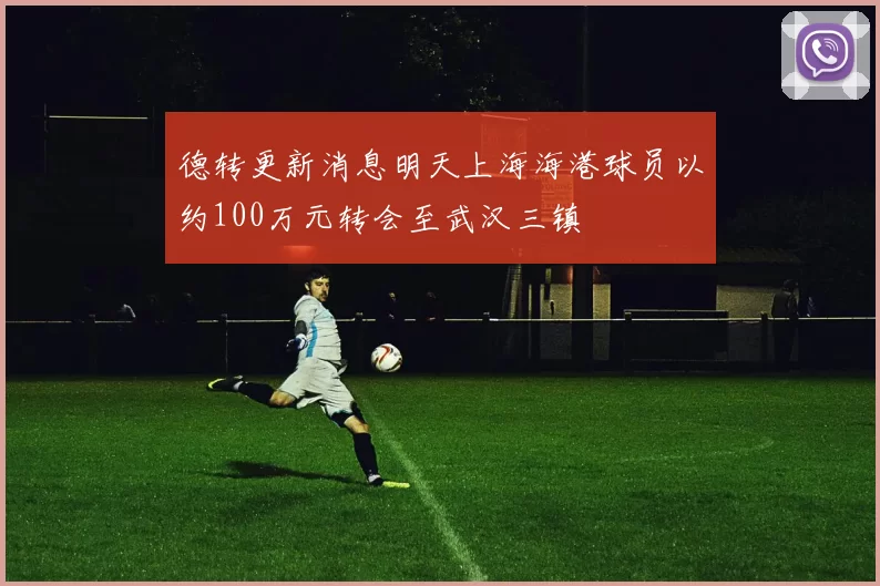 德转更新消息明天上海海港球员以约100万元转会至武汉三镇
