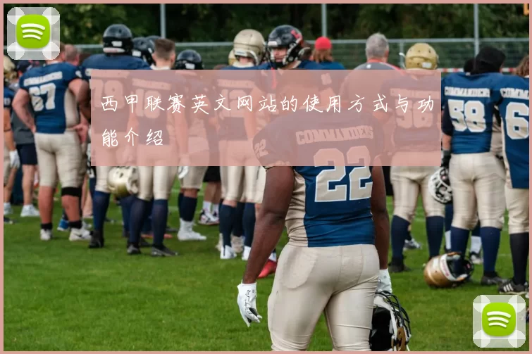 西甲联赛英文网站的使用方式与功能介绍
